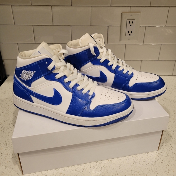 Jordan Shoes - Wmns Nike Air Jordan 1 Mid 'Kentucky Blue' -- Size W11/M9.5 (With Box)